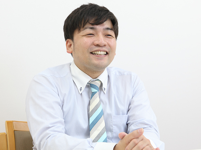 インタビュー中の様子 その