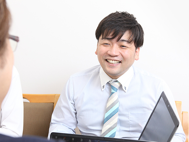 インタビュー中の様子 その