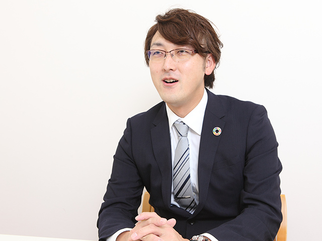 インタビュー中の様子 その