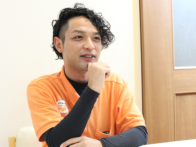インタビュー中の様子 その