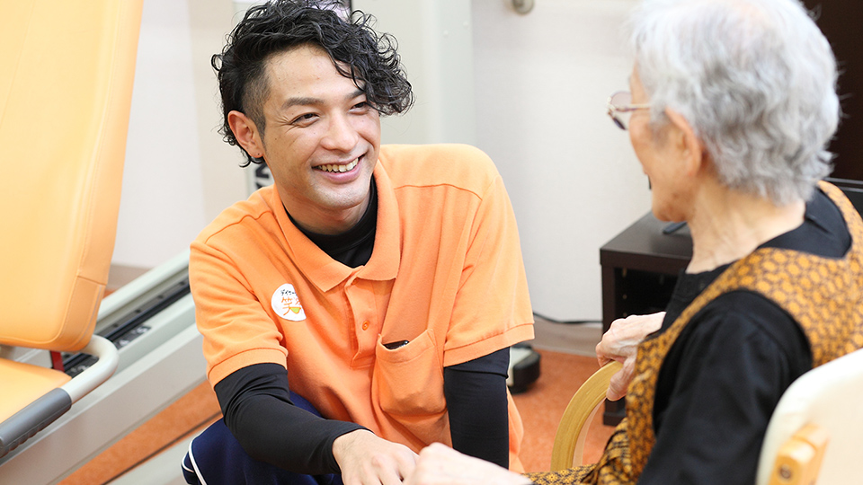 インタビュー中の様子 その