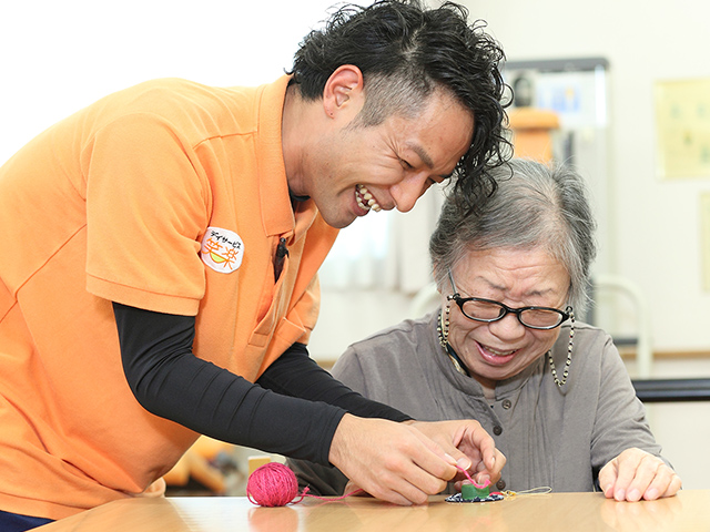 インタビュー中の様子 その