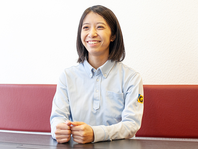 インタビュー中の様子 その