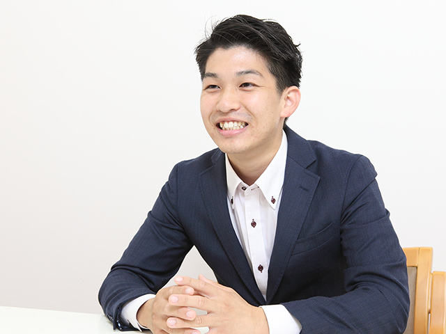 インタビュー中の様子 その