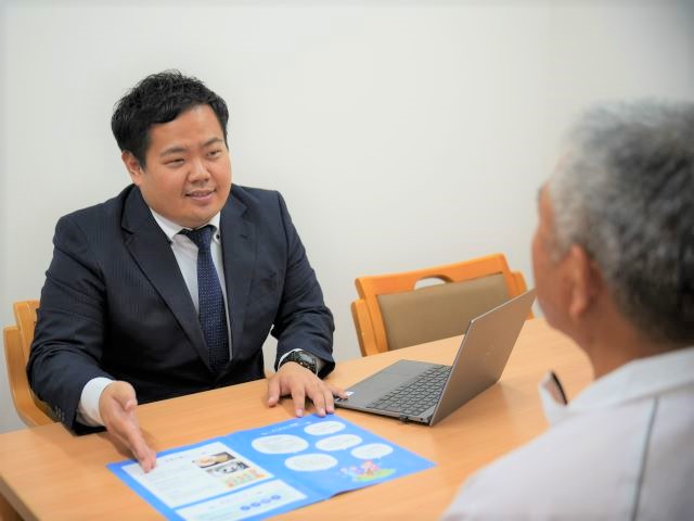 インタビュー中の様子 その